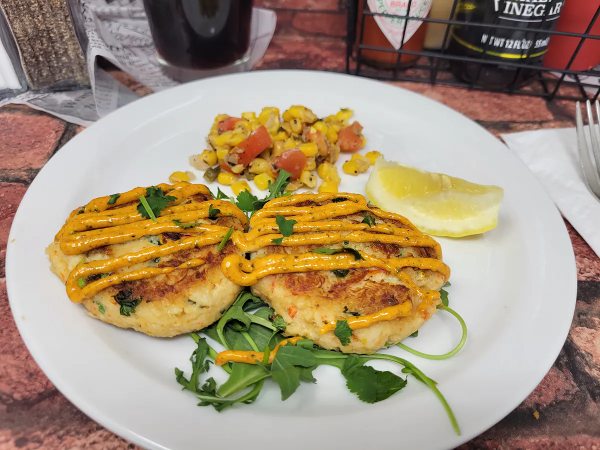 a plate of food on a table
